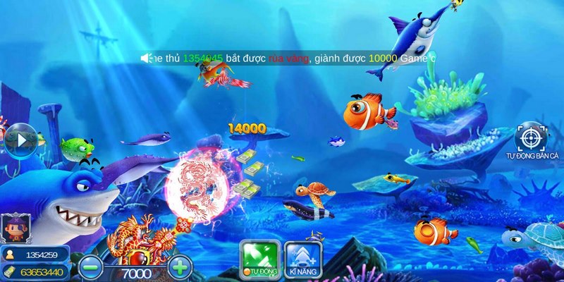 Đồ họa thiết kế trong game bắn cá bắt mắt và hấp dẫn  